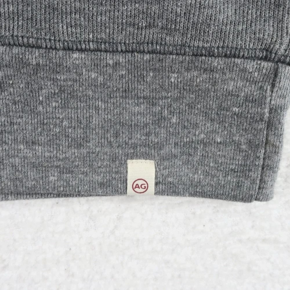 Adriano Goldschmied AG 1/4 Button Pullover Sweater Men's Medium Gray - Picture 5 of 9